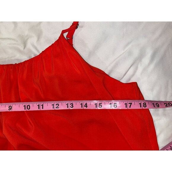 Alice + Olivia Red Sleeveless Adjustable Straps Mini Shift Dress Women's Size S - Picture 7 of 10